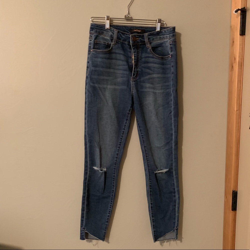 high waisted skinny jeans